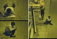 เด็กหนุ่มอายุ 12 ที่ต้องออกมาทำการบ้าน ข้างถนนเพราะที่บ้านไม่มีไฟ