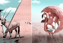 ศิลปินปรับแต่งภาพจาก Photoshop เพื่อให้เห็นพฤติกรรมที่ซ่อนเอาไว้ของสัตว์